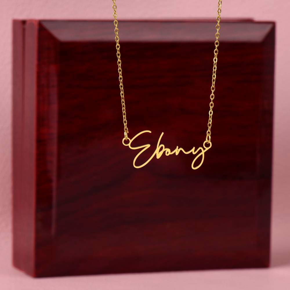 Signature Name Necklace - For Daughter From Dad ShineOn Fulfillment