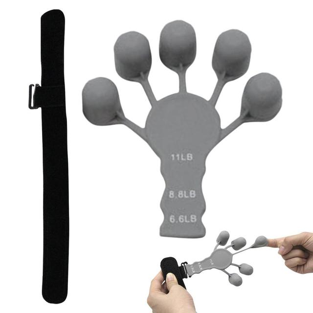 Hand Grip Strengthener - Adjustable Finger Exerciser and Finger Stretcher - Grip Strength Trainer for Hand Therapy, Rock Climbing - Relieve Pain for Arthritis, Carpal Tunnel Johnny O's Goods