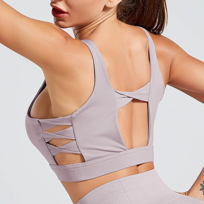 Kaminsky Sports Tank Top Women New Breathable Fitness Top Women Shockproof Sports Bra Workout Running Casual Wear Patchwork Top