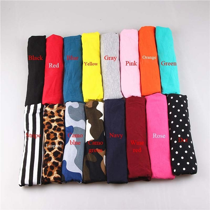 New variety of wear method Cotton Elastic Sports Headbands Wide Headband