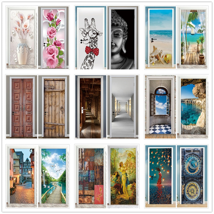 3D Removable Door Stickers