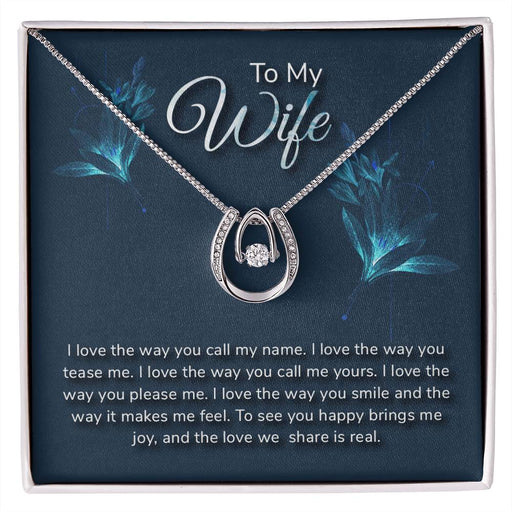 Lucky In Love Necklace - For Wife From Husband ShineOn Fulfillment