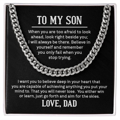 Cuban Link Chain - For Son From Dad ShineOn Fulfillment