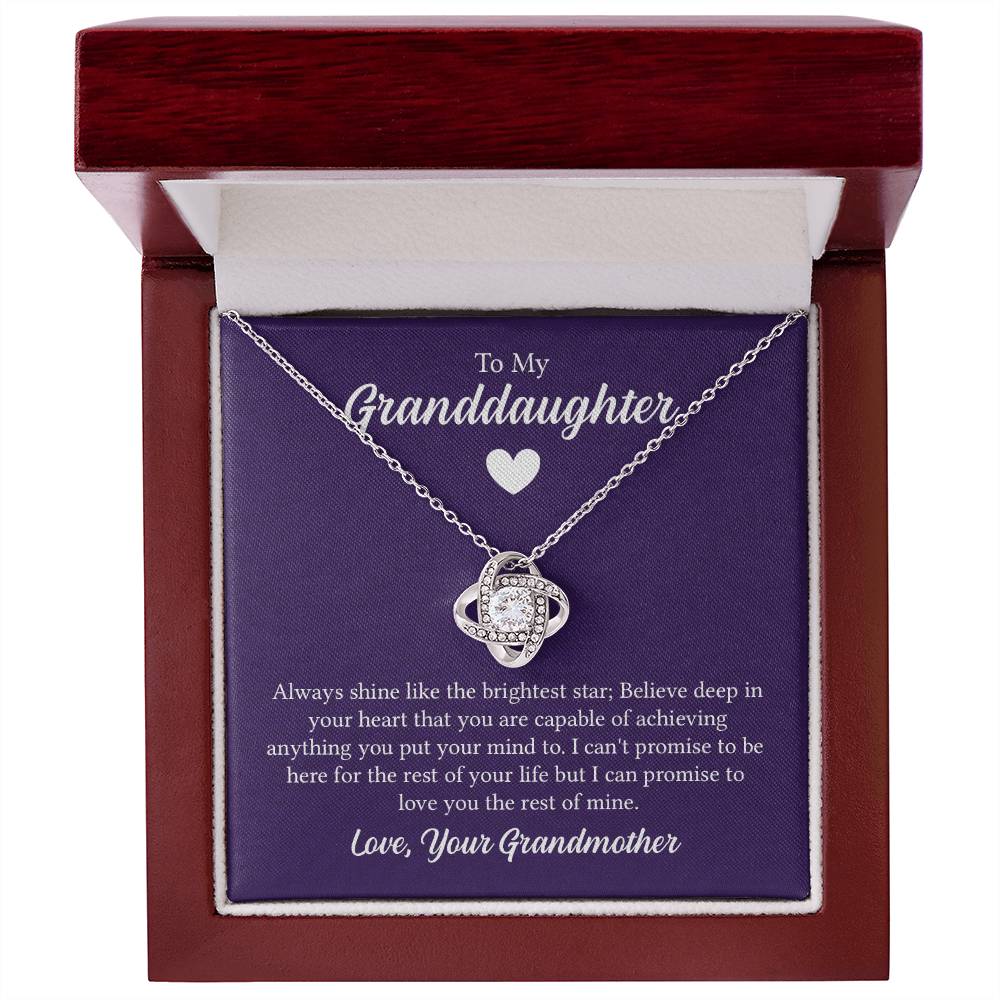 Love Knot Necklace - For Granddaughter From Grandmother ShineOn Fulfillment