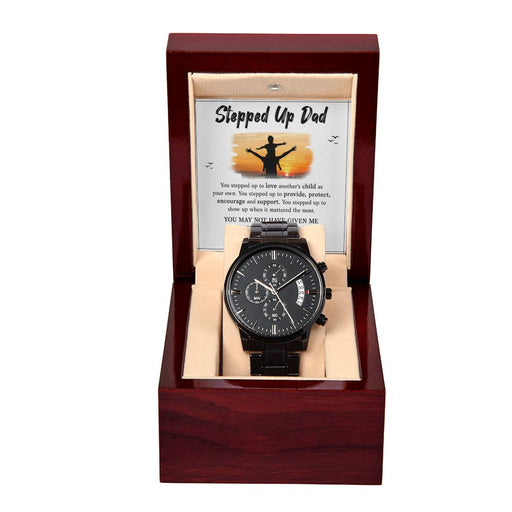 Black Chronograph Watch - For Stepped Up Dad ShineOn Fulfillment