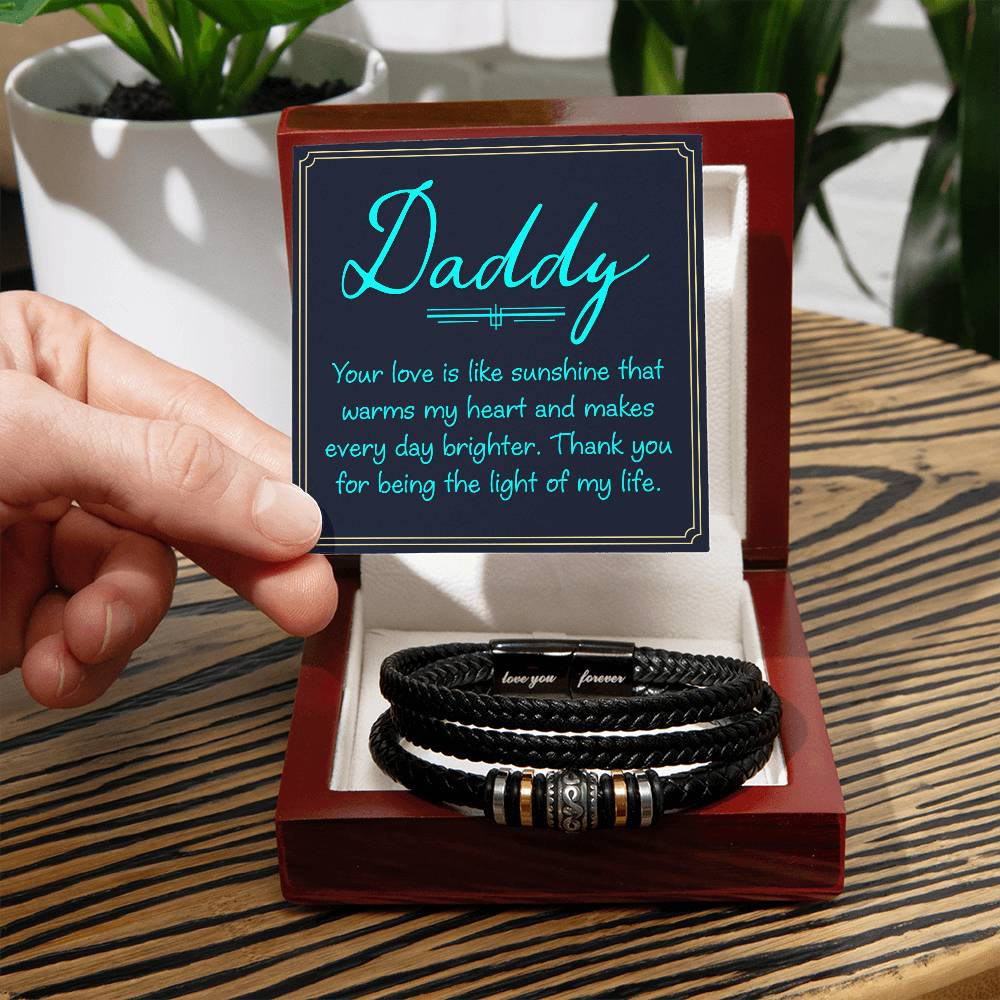 Love You Forever Bracelet- For Dad The Light Of My Life ShineOn Fulfillment