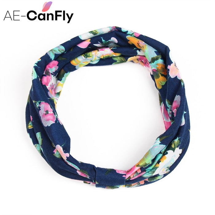 New variety of wear method Cotton Elastic Sports Headbands Wide Headband