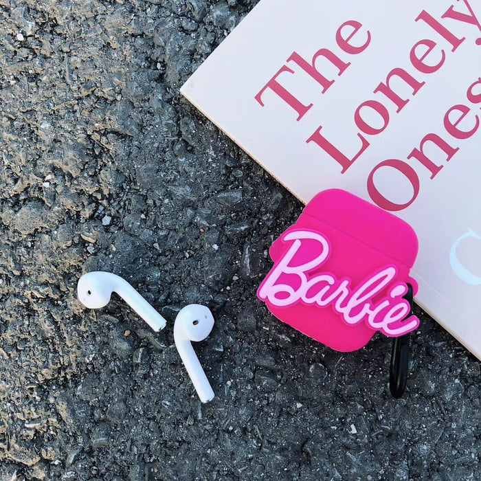 Pink Silicone Barbie AirPods Case