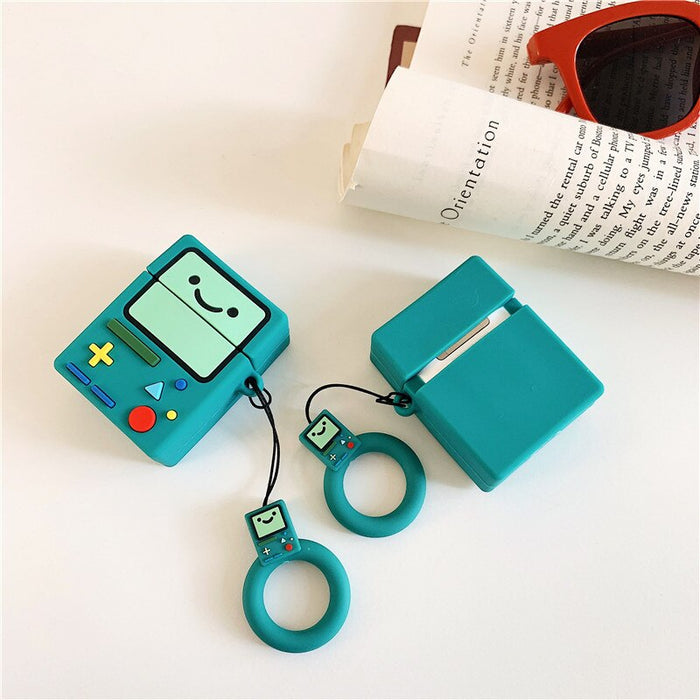 For AirPod 2 Case 3D Adventure Time Game Machine Cartoon Soft Silicone Earphone Cases For Apple Airpods Case Cute Cover Funda