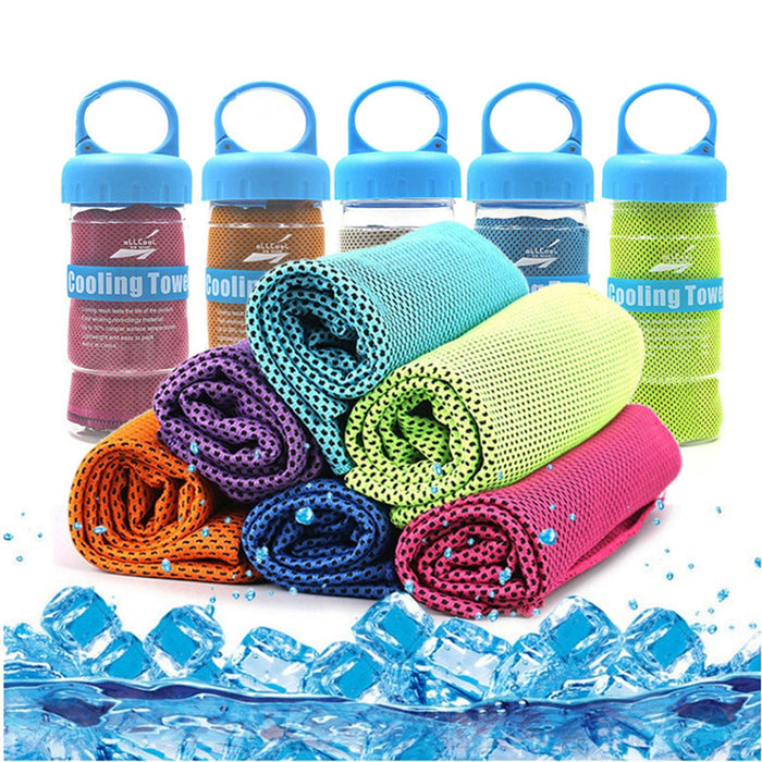 Microfiber Sport Towel Rapid Cooling Ice Face Towel Quick-Dry Beach Towels Summer Enduring Instant Chill Towels for Fitness Yoga Johnny O's Goods