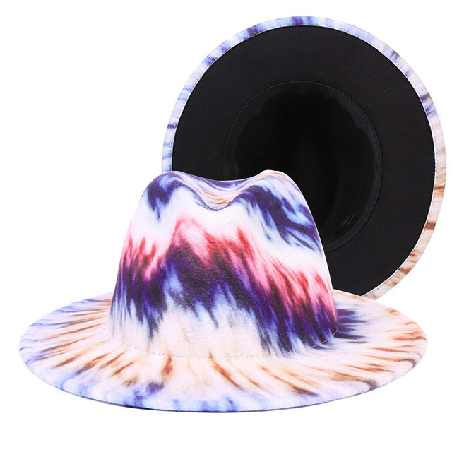 Natural Landscape Tie-dye Fedora Hat Johnny O's Goods