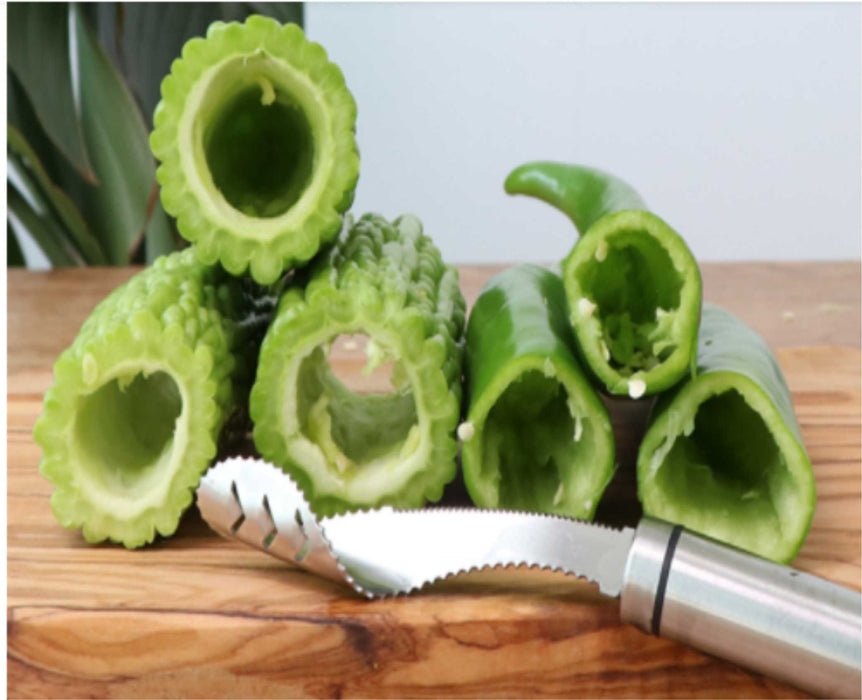 Stainless Steel Cut Pepper Core Remover Seed remover Core cutter tool