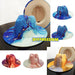 Natural Landscape Tie-dye Fedora Hat Johnny O's Goods