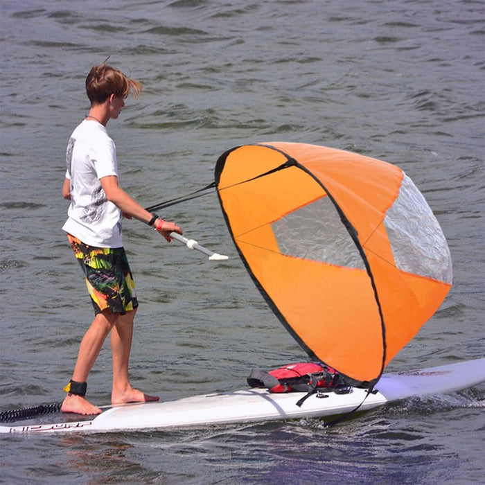 Clear window wind Sail Kayak rowing paddles Surfboard