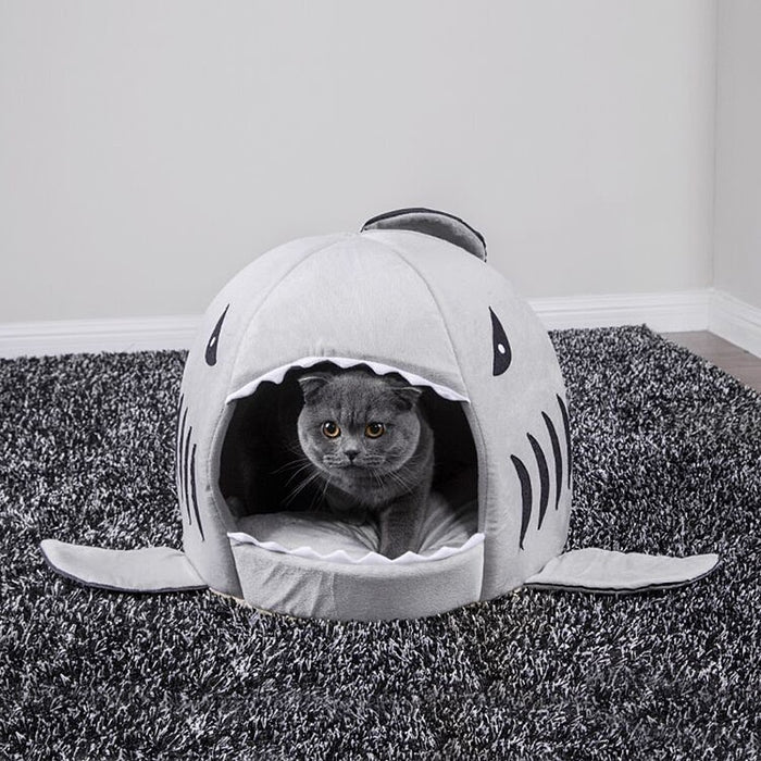 Soft Cushioned Shark Pet house