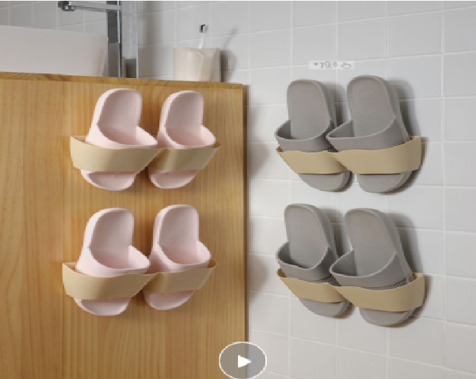 Space saving Slippers rack Wall-mounted shoe rack Storage tools