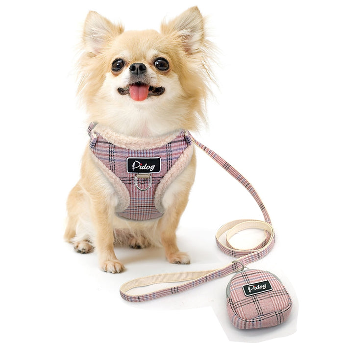Soft Flannel Padded Dog Harness