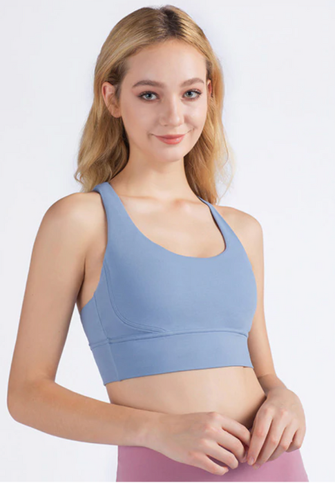 Vnazvnasi 2020 New Fabric Nylon Breathable Women Yoga Tops Bra Solid Color And Sexy Sports Wear Outdoor Exercise Clothes
