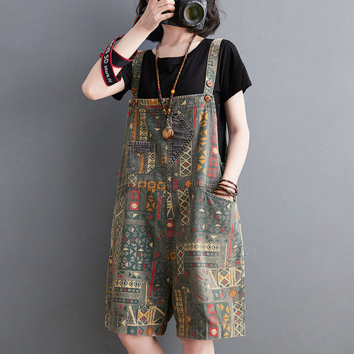 Retro Summer Shorts Jumpsuit Johnny O's Goods