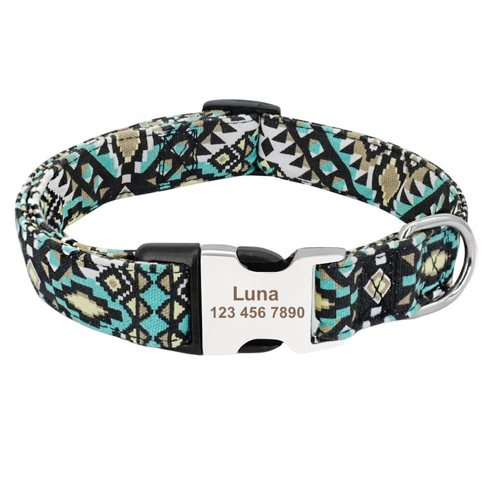 Personalized Nylon Dog Collars