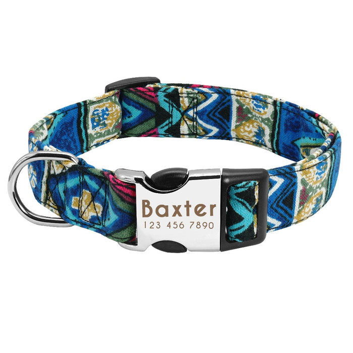 Personalized Nylon Dog Collars