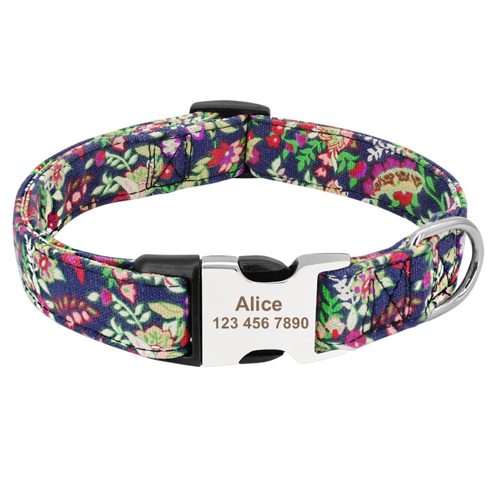 Personalized Nylon Dog Collars