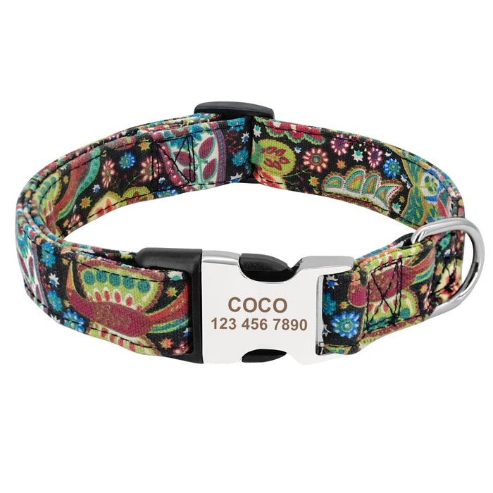 Personalized Nylon Dog Collars