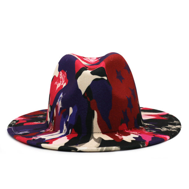 Natural Landscape Tie-dye Fedora Hat Johnny O's Goods