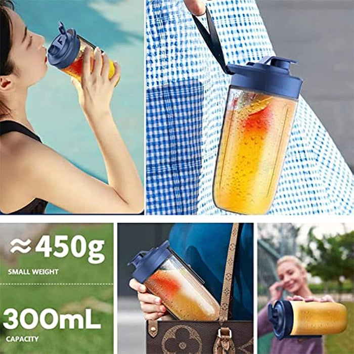 6 Blades Juicer Cup 400ML USB Smoothie Blender Cup Mini Charging Fruit Squeezer Food Mixer Ice Crusher Portable Wireless Juicers Johnny O's Goods