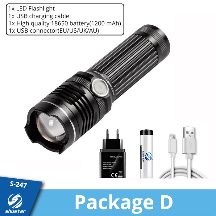 Rechargeable LED Flashlight