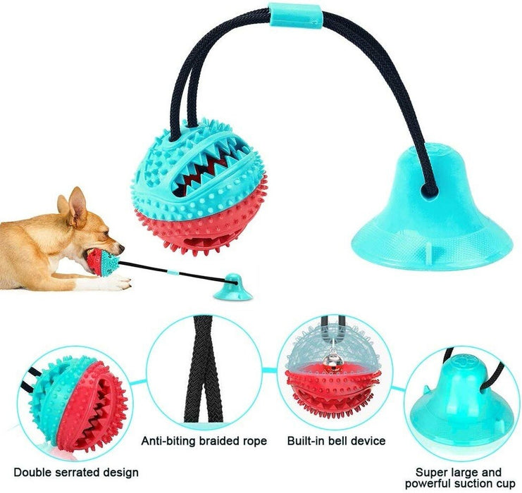 High Quality TPR Dog Suction Cup Ball Toy