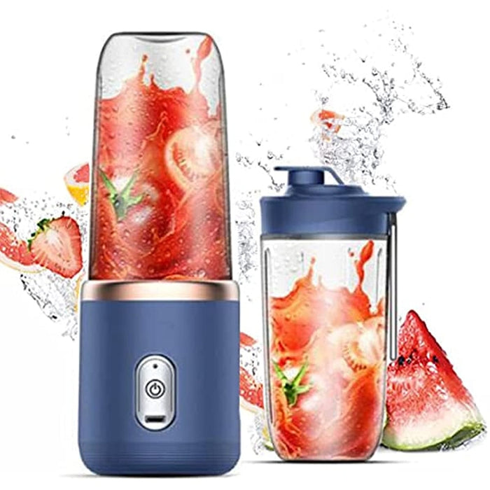 6 Blades Juicer Cup 400ML USB Smoothie Blender Cup Mini Charging Fruit Squeezer Food Mixer Ice Crusher Portable Wireless Juicers Johnny O's Goods