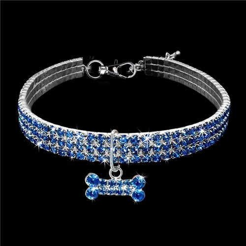 Exquisite Rhinestone Dog Collar