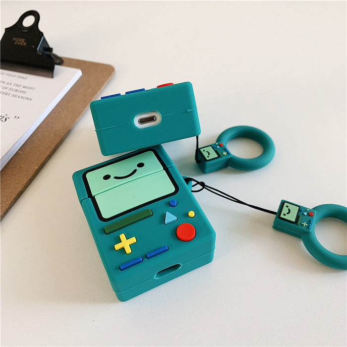 For AirPod 2 Case 3D Adventure Time Game Machine Cartoon Soft Silicone Earphone Cases For Apple Airpods Case Cute Cover Funda