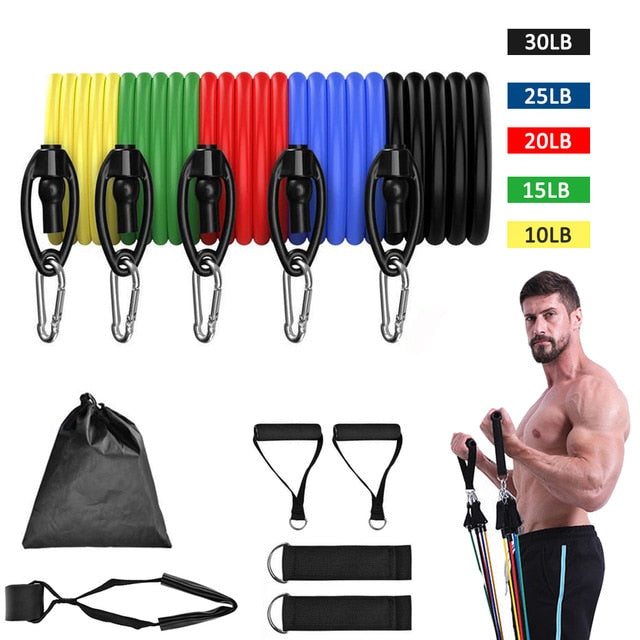 Resistance Bands Set Exercise Bands with Door Anchor