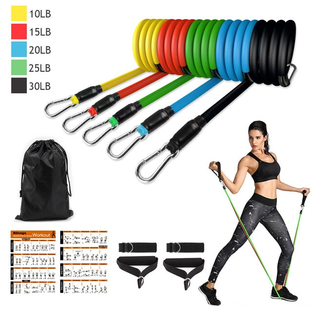 Resistance Bands Set Exercise Bands with Door Anchor