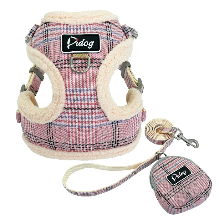 Soft Flannel Padded Dog Harness