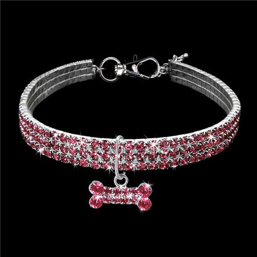 Exquisite Rhinestone Dog Collar